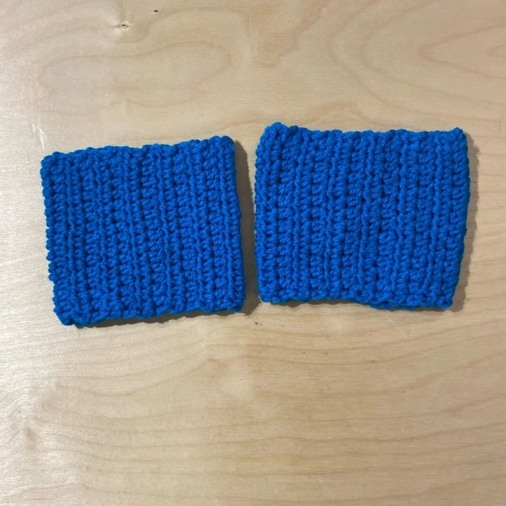 Blue Knitted Boot Topper (OT)